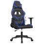 Silla gaming cuero sintético negro y azul de , Sillones para videojuegos - Ref: Foro24-3143665, Precio: 124,12 €, Descuento: %