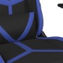 Gaming chair in black and blue synthetic leather by , Gaming chairs - Ref: Foro24-3143665, Price: 124,12 €, Discount: %