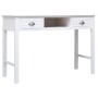 White wooden desk 110x45x76 cm by vidaXL, Desks - Ref: Foro24-284155, Price: 137,50 €, Discount: %