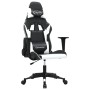 Schwarz-weißer Gaming-Stuhl aus Kunstleder von , Gaming-Stühle - Ref: Foro24-3143692, Preis: 126,49 €, Rabatt: %