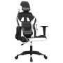 Schwarz-weißer Gaming-Stuhl aus Kunstleder von , Gaming-Stühle - Ref: Foro24-3143692, Preis: 126,49 €, Rabatt: %