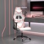 White and pink synthetic leather gaming chair by , Gaming chairs - Ref: Foro24-3143673, Price: 128,85 €, Discount: %