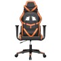 Black and orange synthetic leather gaming chair by , Gaming chairs - Ref: Foro24-3143671, Price: 124,12 €, Discount: %