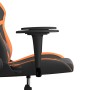 Schwarzer und orangefarbener Gaming-Stuhl aus Kunstleder von , Gaming-Stühle - Ref: Foro24-3143671, Preis: 124,12 €, Rabatt: %