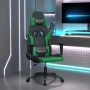 Silla gaming cuero sintético negro y verde de , Sillones para videojuegos - Ref: Foro24-3143690, Precio: 126,36 €, Descuento: %