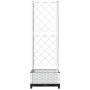 White PP trellis planter 40x40x121.5 cm by , Pots and planters - Ref: Foro24-153279, Price: 44,99 €, Discount: %