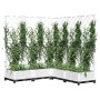 Planter with white PP trellis 120x120x121.5 cm by , Pots and planters - Ref: Foro24-153287, Price: 122,99 €, Discount: %