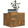 Smoked oak plywood nightstand 40x30x30 cm by vidaXL, Nightstands - Ref: Foro24-815411, Price: 26,91 €, Discount: %