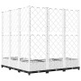 Planter with white PP trellis 120x120x121.5 cm by , Pots and planters - Ref: Foro24-153287, Price: 122,99 €, Discount: %