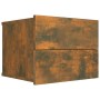 Mesita de noche madera contrachapada roble ahumado 40x30x30 cm de vidaXL, Mesitas de noche - Ref: Foro24-815411, Precio: 26,9...