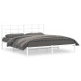 Bettgestell aus Metall mit weißem Kopfteil 180x200 cm von , Betten und Lattenroste - Ref: Foro24-355614, Preis: 89,56 €, Raba...