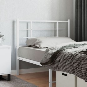 Cabecero de metal blanco 107 cm de , Cabeceros y pies de cama - Ref: Foro24-355640, Precio: 25,99 €, Descuento: %