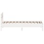 Estructura de cama con cabecero madera de pino blanco 100x200cm de , Camas y somieres - Ref: Foro24-842655, Precio: 94,21 €, ...