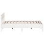 Estructura cama cabecero madera maciza pino blanco 180x200 cm de , Camas y somieres - Ref: Foro24-3216204, Precio: 202,40 €, ...