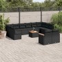 Garden sofa set with 13-piece black synthetic rattan cushions by , Garden sets - Ref: Foro24-3258849, Price: 874,83 €, Discou...