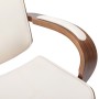 Office chair with headrest cream wood synthetic leather by vidaXL, Office chairs - Ref: Foro24-283136, Price: 250,95 €, Disco...