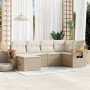 Garden sofa set with 6-piece synthetic rattan beige cushions by , Garden sets - Ref: Foro24-3259419, Price: 533,71 €, Discoun...