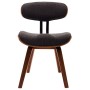 Dining chairs, 2 units, curved wood and gray fabric. by vidaXL, dining chairs - Ref: Foro24-283123, Price: 313,50 €, Discount: %