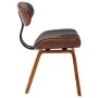 Dining chairs, 2 units, curved wood and gray fabric. by vidaXL, dining chairs - Ref: Foro24-283123, Price: 313,50 €, Discount: %