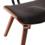 Dining chairs, 2 units, curved wood and gray fabric. by vidaXL, dining chairs - Ref: Foro24-283123, Price: 313,50 €, Discount: %