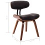 Dining chairs, 2 units, curved wood and gray fabric. by vidaXL, dining chairs - Ref: Foro24-283123, Price: 313,50 €, Discount: %