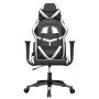 Schwarz-weißer Gaming-Stuhl aus Kunstleder von , Gaming-Stühle - Ref: Foro24-3143670, Preis: 124,22 €, Rabatt: %