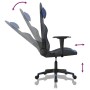 Black and blue synthetic leather gaming chair by , Gaming chairs - Ref: Foro24-3143687, Price: 126,36 €, Discount: %