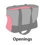 FLAMINGO Pet carrier bag Cilou 4 gray 47x21x30 cm by FLAMINGO, Pet carriers and boxes - Ref: Foro24-425403, Price: 45,40 €, D...