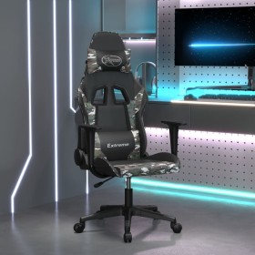 Silla gaming cuero sintético negro y camuflaje de , Sillones para videojuegos - Ref: Foro24-3143698, Precio: 127,50 €, Descue...