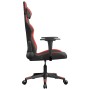 Black and red synthetic leather gaming chair by , Gaming chairs - Ref: Foro24-3143666, Price: 123,99 €, Discount: %