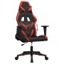 Black and red synthetic leather gaming chair by , Gaming chairs - Ref: Foro24-3143666, Price: 123,99 €, Discount: %