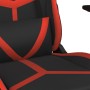 Black and red synthetic leather gaming chair by , Gaming chairs - Ref: Foro24-3143666, Price: 123,99 €, Discount: %