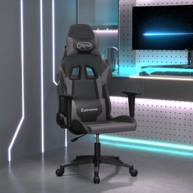 Schwarzer und grauer Gaming-Stuhl aus Kunstleder von , Gaming-Stühle - Ref: Foro24-3143691, Preis: 125,99 €, Rabatt: %