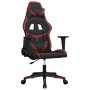 Black and wine red synthetic leather gaming chair by , Gaming chairs - Ref: Foro24-3143672, Price: 124,12 €, Discount: %