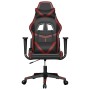 Black and wine red synthetic leather gaming chair by , Gaming chairs - Ref: Foro24-3143672, Price: 124,12 €, Discount: %