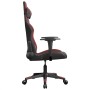 Black and wine red synthetic leather gaming chair by , Gaming chairs - Ref: Foro24-3143672, Price: 124,12 €, Discount: %