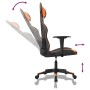 Silla gaming cuero sintético negro y naranja de , Sillones para videojuegos - Ref: Foro24-3143693, Precio: 126,36 €, Descuent...