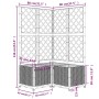 Planter with white PP trellis 80x80x136 cm by , Pots and planters - Ref: Foro24-153286, Price: 107,74 €, Discount: %