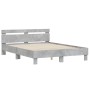 Betongraues Holzwerkstoffbett mit Kopfteil 140x200 cm von , Betten und Lattenroste - Ref: Foro24-3207423, Preis: 142,99 €, Ra...