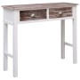 Mesa consola de madera marrón 90x30x77 cm de vidaXL, Mesas auxiliares - Ref: Foro24-284144, Precio: 83,47 €, Descuento: %