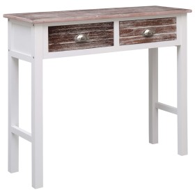 Brown wooden console table 90x30x77 cm by vidaXL, Side tables - Ref: Foro24-284144, Price: 83,47 €, Discount: %