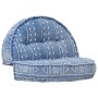 Indigo fabric pouf 100x20 cm by vidaXL, Cushions for chairs and sofas - Ref: Foro24-283791, Price: 113,36 €, Discount: %