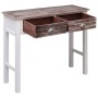 Mesa consola de madera marrón 90x30x77 cm de vidaXL, Mesas auxiliares - Ref: Foro24-284144, Precio: 83,47 €, Descuento: %