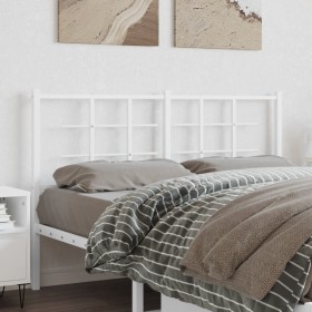 White metal headboard 140 cm by , Headboards and footboards - Ref: Foro24-355643, Price: 36,99 €, Discount: %