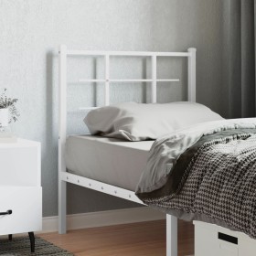 White metal headboard 75 cm by , Headboards and footboards - Ref: Foro24-355636, Price: 23,99 €, Discount: %