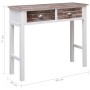 Mesa consola de madera marrón 90x30x77 cm de vidaXL, Mesas auxiliares - Ref: Foro24-284144, Precio: 83,47 €, Descuento: %