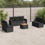 8-teiliges Gartensofa-Set und schwarze synthetische Rattankissen von , Gartensets - Ref: Foro24-3258282, Preis: 504,18 €, Rab...