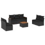 8-teiliges Gartensofa-Set und schwarze synthetische Rattankissen von , Gartensets - Ref: Foro24-3258282, Preis: 504,18 €, Rab...