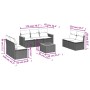 8-piece garden sofa set and black synthetic rattan cushions by , Garden sets - Ref: Foro24-3258282, Price: 504,18 €, Discount: %