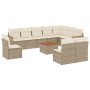 11-teiliges Gartensofa-Set mit beigen synthetischen Rattankissen von , Gartensets - Ref: Foro24-3258481, Preis: 794,47 €, Rab...